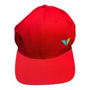 Snowbird Ski Resort Flexfit Baseball Cap L-XL Red Embroidered Logo Stretch Hat